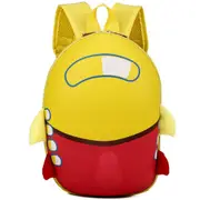 Kids Kindergarten Schoolbag Small Plane Backpack Waterproof Breathable Eggshell(Yellow)