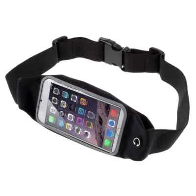 for Xiaomi 12X (2021) Reflective Waist Bag with Waterproof Touch Screen
