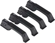 RC Door Handle, 4 Pcs Plastic Simulation Door Handles for Traxxas D90 Axial SCX10 1/10 RC Crawler Car, with Matched Screws for Easy Installation, Suitable for Traxxas D90 Axial