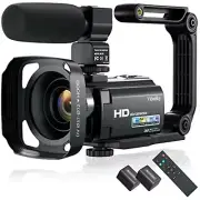 Video Camera Camcorder FHD 1080P 30FPS 24MP Digital Vlogging Camera 16X Digital