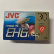 JVC Compact VHS EHG Hi-Fi VHS C Camcorder Cassette Tape TC-30 90 minutes