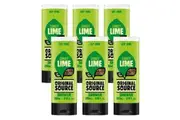 6x Original Source Shower Gel Vegan Natural Body Wash Cleanser Zingy Lime 250ml