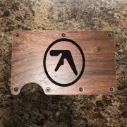 Wood Wallet Minimalist Laser Engraved with Aphex Twin