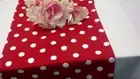 RED POLKA DOT Table Runner, 12wx72"L, MOUSE PARTY, WEDDING, Perfect Parties