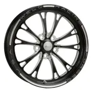Weld Racing V-Series Drag Front Runner 1-Piece Black 17" x 4.5" 2.25 B/S Suit 5 x 4.75" B/C