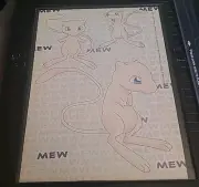 Mew Pokémon Framed Print Ad Faces Magazine 2000 8.5X11