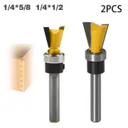 Woodworking router bit 1/4 inch Shank Dovetail Router Bit Yellow-1/4"*5/8"