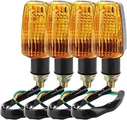 LED Indicator Blinkers Amber Lamp Accessories UN&IVE&RSAL Motorcycle Blub Turn Signal Lamp Turning Indicators Light Amber Motorcycle Accessories 12V