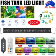 Aquarium Auto Cycle Stand Light LED Waterproof Full Spectrum Aqua Fish Tank Lamp