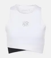 [Loewe] Loewe x On Performance logo bra top UK 14 white