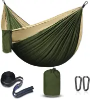 Hammock Camping Portable Single for Hiking Travel Backyard Garden Tree Tent Gree