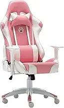 Racistyle High-Back Gamichair, Executive Office Video Game Chair with 3D Adjustable Armrests and Pu Leather, Easy to Install