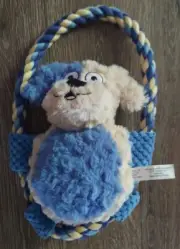 Rope Doggy plush ball Dog Toy large 11"