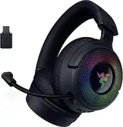 Razer Kraken V4 Wireless Gaming Headphones: 2.4GHz, Bluetooth, USB - Wide Band Microphone - 40mm Speakers - Quick Volume Adjustment - RGB Lighting in 9 Zones - for PC, Mac, PS5