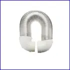 Quick Connect 60-Inch Flexible Aluminum Dryer Vent Kit with Wall Plate & Elbows
