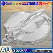 Tortilla Press DIY Dough Non-Stick Press Maker for Corn Pizza Pie (20cm Silver)