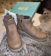 West Harris Boots Youth Sz 7 M Atlas Brown Leather Brand New