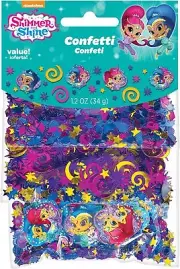 Shimmer & Shine Nick Jr Cartoon Kids Birthday Party Decoration Confetti 3-Pack