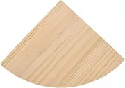 TOGEVAL Rustic Wood Floating Shelf Wall Mounted Shelf for Living Bedroom Decor Stylish Corner Storage Natural Pine Finish