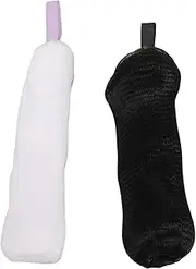 Foaming Net Black White 6 Layers Soft Elastic Soap Saver Bag Face Wash for Daily Use