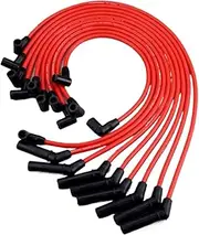 Muzhen Store 10Pcs Spark Plug Ignition Wires Cable Kit M-12259-R301 9mm Compatible with Ford 1964-1995 Compatible with Mustang 1979-1995 F-150 5.0L 5.8L V8 Only SBF 302W