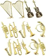 14pcs Musical Instrument Pendant Musical Ornament Doll House Musical Instruments Musical Decoration Miniature Instruments Miniatures for Decor Mini Instruments Tiny Instruments