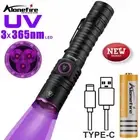 UV Flashlight Ultra Violet 395nm Light LED Blacklight Marker Torch 365nm Lamp