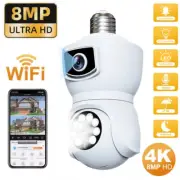Wireless E27 Light Bulb Camera Outdoor WiFi Home Security 1080P IR Night Vision