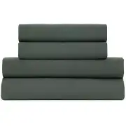 200 Thread Count Cotton Blend 3 Piece Twin Bed Sheet Set - 1 Fitted Sheet 1 F...