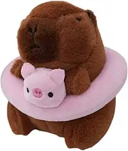 Générique Capybara Key Chain, Capybara Keyring, Funny Swimming Stuffed Animal Plush Toy Pendant for Kids, Adults, Teens, Accessory, Cute Backpack Decoration, Birthday, 4.72 inches, 1 Piece