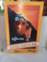 THE KARATE KID III Vintage 1980s MB MOVIE POSTER 500 Puzzle Cobra Kai SEALED