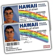 Pack of 2 McLovin ID Driver License Superbad/Prank Items/Fake ID License/Double Sided/Great Complement for Costumes/Professional Quality: Funny Car Accesories/Funny Things