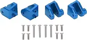 RC Front Rear Axle Shock Mount Bracket Heavy Duty Aluminium Alloy Shock Bracket Axle Mount for LOSI 1/8 LMT SOLID AXLE Truck (Blue)