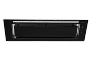 Schweigen 90cm Silent 1600m3/hr Undermount Rangehood Black Glass KLS-9GLASSBLKSP