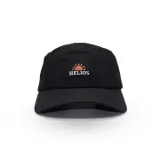 Helios Ultralight 7 Panel Firm Brim Unisex Running Cap - Black