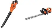 BUNDLE BLACK+DECKER 18V Lithium-Ion POWERCOMMAND Blower Kit 2.0Ah and BLACK+DECKER 18V Lithium-Ion 45cm Hedge Trimmer Kit 2.0Ah