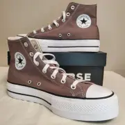 Converse Chuck Taylor All Star Lift Hi Platform Pumice Brown White A12309F New