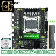 X99 PR9-H Motherboard Set Kit with Intel LGA2011-3 Xeon E5 2650 V4 CPU + DDR4 1*