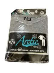 Arctic Hero Thermal Underwear Set Boys Waffle Knit Top and Long John Sets 16/18