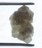 5.30 CT Real Natural Rough Loose Diamond, Silver Brown Raw Uncut Gemstone 13 mm