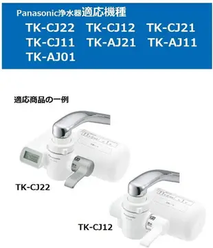 【日本代購】Panasonic 松下 水龍頭淨水器 替換濾芯 TK-CJ22C1