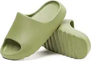[WYFVITDY] Pillow Slippers for Men and Women, Quick Drying Cloud Slides Open Toe Thick Soft Platform Slide Sandals Daily Shower Sandals Non-Slip Bathroom Slippers Summer for Indoor & Outdoor