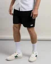 [Lucid] Lucid Men's Refined Elastic Waist Shorts in Black Size XL XL Black