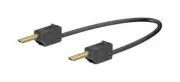 Test LEAD, BLACK, 300MM, 60V, 10A, Banana Test Leads 28.0033-030-21
