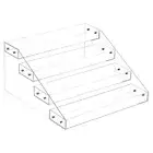 4 Tier Acrylic Shelf Seasoning Jar Spice Rack Spice Drawer Organizer for Counter