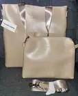 CLAUDIA CANOVA TWO-POCKET SHOULDER STRAP TOTE BAG (BRAND NEW W/ TAGS + DUSTBAG)