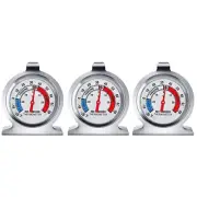3 Pack Refrigerator Thermometer Classic Fridge Thermometer Large Dial With Red