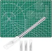 Anezus Craft Knife Precision Cutter and Self Healing Cutting Craft Mat Hobby Knife Set with 30 PCS Knife for Art Hobby Craft Scrapbooking Stencil