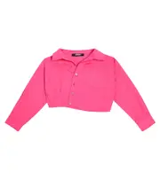 [Jacquemus Enfant] Jacquemus Enfant La Chemise Mejean linen and cotton top Y 12 pink