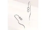 Solid 925 Sterling Silver Infinity Threader Earrings